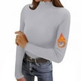 thumbnail image 2 of Rutainlusire Womens Fashion Warm High Neck Comfy Sweaters Women's Turtleneck Sweater Long-sleeved RibbedKknit Slim Warm Base Layer, 2 of 6