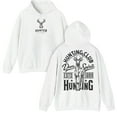 thumbnail image 2 of "Deer Hunting Club Hoodie – Vintage Buck Design, Outdoor Hunter Sweatshirt for Men and Women, Est. 1988 Deer Spirit Graphic", 2 of 6