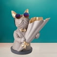 thumbnail image 4 of Jarrón de resina Perfecl Estatua Chic Ornamento para Oficina Decoración Gris, 4 of 7