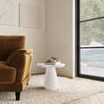thumbnail image 2 of Perth 17-inch Side Table with Cloud-Shaped Top Off White, 2 of 6