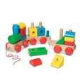 thumbnail image 5 of Melissa & Doug Wooden Jumbo Stacking Train – 4-Color Classic Wooden Toddler Toy (17 pcs), 5 of 10