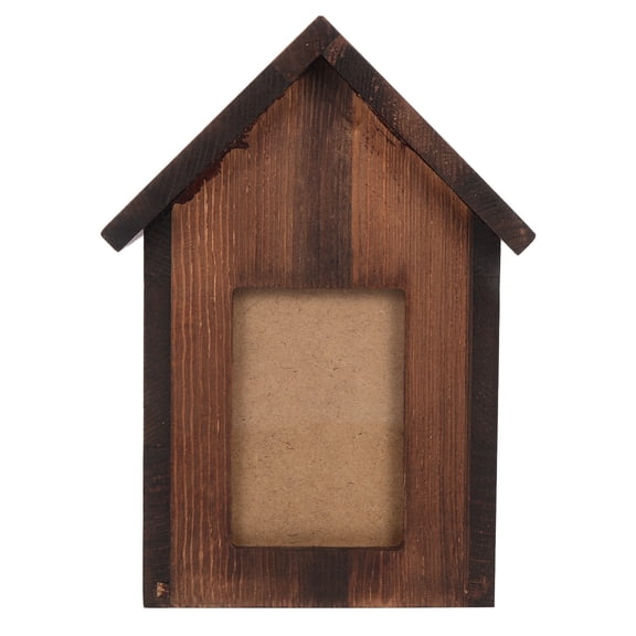 Raindrops 1Set Pet Urn for Ashes Brown Wood Rectangular Simple Style Memorial Service