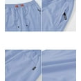 thumbnail image 3 of Tyhengta Mens Shorts Casual Comfortable Workout Shorts Drawstring Zipper Pockets Elastic Waist Lightblue 36, 3 of 7