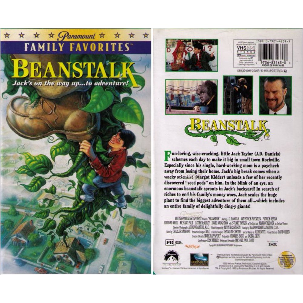 Beanstalk Paramount VHS Tape