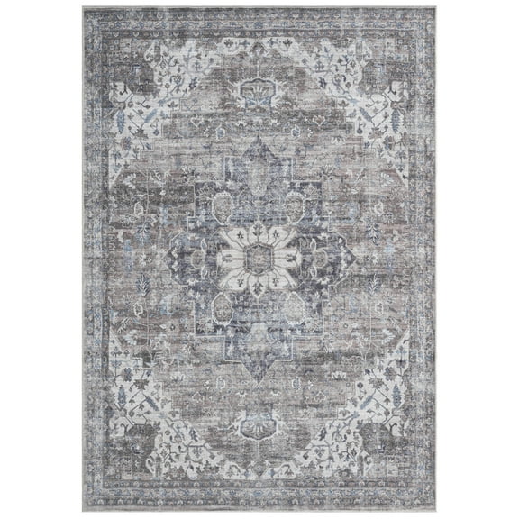 Everwash Callaghan Esther Bohemian Medallion Machine Washable Area Rug