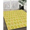 thumbnail image 3 of Ahgly Company Machine Washable Indoor Rectangle Transitional Yellow Area Rugs, 6' x 9', 3 of 7