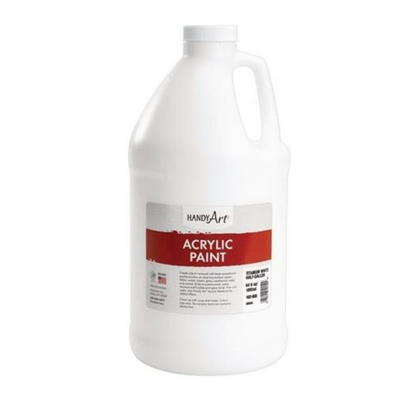 Handy Art Acrylic Paint Half Gallon Titan, White