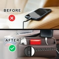 thumbnail image 6 of 2 Pack PU Leather Catch Caddy Car Seat Console Gap Filler Side Pocket Organizer, 2 in 1 Car Seat Gap Organizer, 2 Set Car Seat Crevice Storage Box, Universal Fit All Cars, 6 of 7
