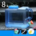 thumbnail image 1 of Contenedor de agua portátil Cola Tanque de agua 8L Camping Sin tapa de agujero, 1 of 8