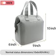 thumbnail image 5 of Jacone Reusable Insulated Lunch Bag Stylish Bento Cooler Bag Water-resistant Lunch Tote Bag Lunch Box Containers for Women Men Students School Work Picnic, 5 of 7