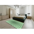 thumbnail image 5 of Ahgly Company Machine Washable Indoor Square Transitional Mint Green Area Rugs, 4' Square, 5 of 7