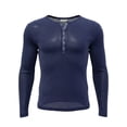 thumbnail image 4 of Kalauyu Mens Henley Shirts Sheer Mesh See Through Long Sleeve Button Up Blouse Slim Fit Solid Color Party Clubwear Tops, 4 of 6