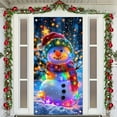 thumbnail image 7 of Uxgjfwu Christmas Door Cover with Snowman Design, Holiday Party Decoration Door Hanging, Festive Door Front Decor for Seasonal Display, Entryway Decor, 7 of 7