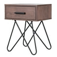thumbnail image 1 of Gymax Nightstand Side End Coffee Table Storage Display Steel Hairpin Legs With Drawer, 1 of 10