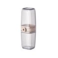 thumbnail image 2 of Elegant Transparent Black & Light Coffee Dental Organizer: Portable, Durable Toothbrush Toothpaste Storage Set for Travel & Home Use – Luxurious Compact Oral Care Kit with Convenient Access and, 2 of 6