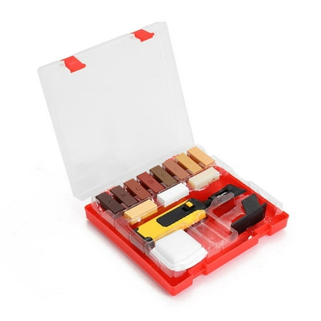 

Worallymy DIY Professional Floor Repair Kit Laminate Mending Set Convenient Woodworking Tools Sturdy Chips Scratches Hand Tool Wood Filler