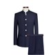 thumbnail image 5 of Traje con cuello levantado y botones blancos, traje de dos piezas para hombre (chaquetaquetaqueta + pantalones), trajes Zhongshan de estilo chino para hombre, azul, gris, negro 4XL, 5 of 5