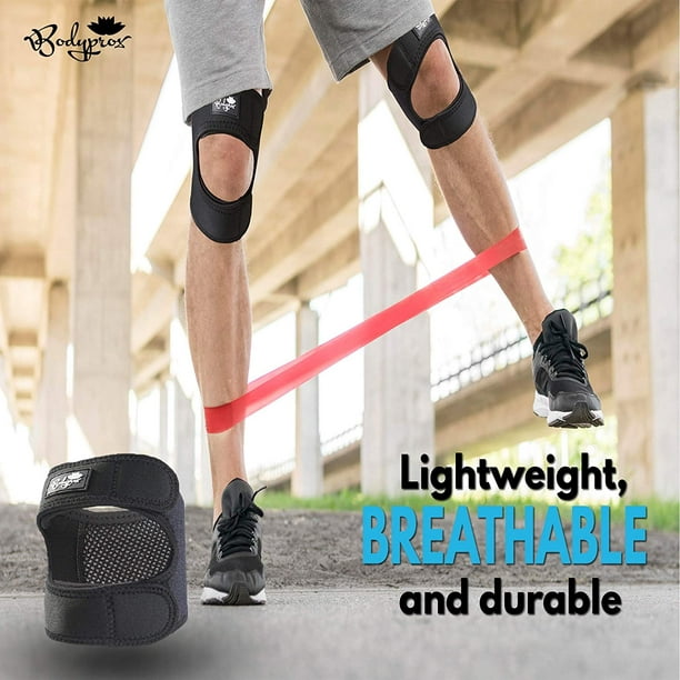 Bodyprox Patellar Tendon Support Strap (Small/Medium), Knee Pain Relief  Adjustable Neoprene Knee Strap for Running, Arthritis, Jumper, Tennis  Injury