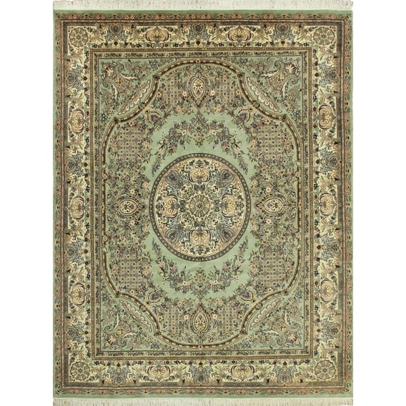 Wali Ceaster Lt. Green/Ivory Rug, 8'0" x 10'4"