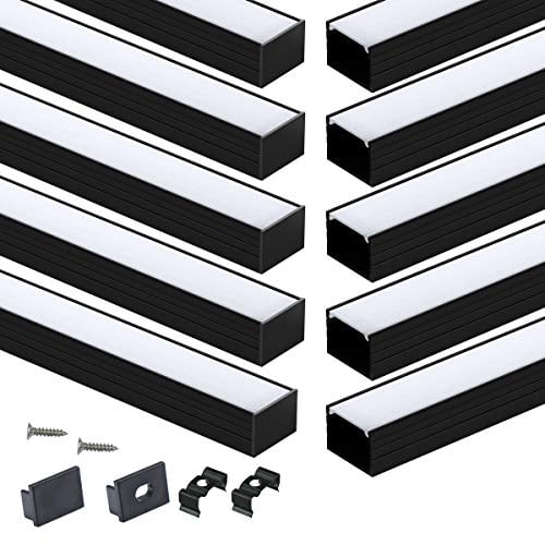 Profil Aluminium Pour Bande LED Installation Coins - Diffuseur laiteux x 2M