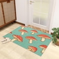 thumbnail image 4 of Mushroom Rugs for Bedroom - 2x3 Rug - Mushroom Rug - Cute Cartoon Red Mushroom Area Rug - Kids Girls Rugs - Teal Wild Fungus Carpet, 4 of 7