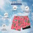 thumbnail image 7 of Zando 2 Pack Boys Swim Trunks with Compression Liner Beach Shorts UPF 50+ Quick Dry Stretch Swimwear 4-12, 7 of 7