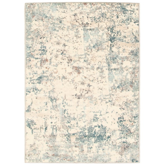 eCarpetGallery Modern Living Room Area Rug, 6'3" x 9'6", Ivory, Harmony