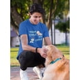 thumbnail image 2 of Your Child My Child Baby Husky Graphic Men Royal Blue T-Shirt, Male Medium, 2 of 4