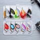 thumbnail image 1 of 10 Uds. De cebos giratorios de pesca, Kit de Señuelos de pesca giratorios de Metal coloridos, señuelos de cuchara, 1 of 5