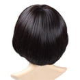 thumbnail image 2 of 〖SUCS〗Fashion Synthetic Mushroom Head BOB Brown Black Hair Wig Natural Hair Wigs, 2 of 6