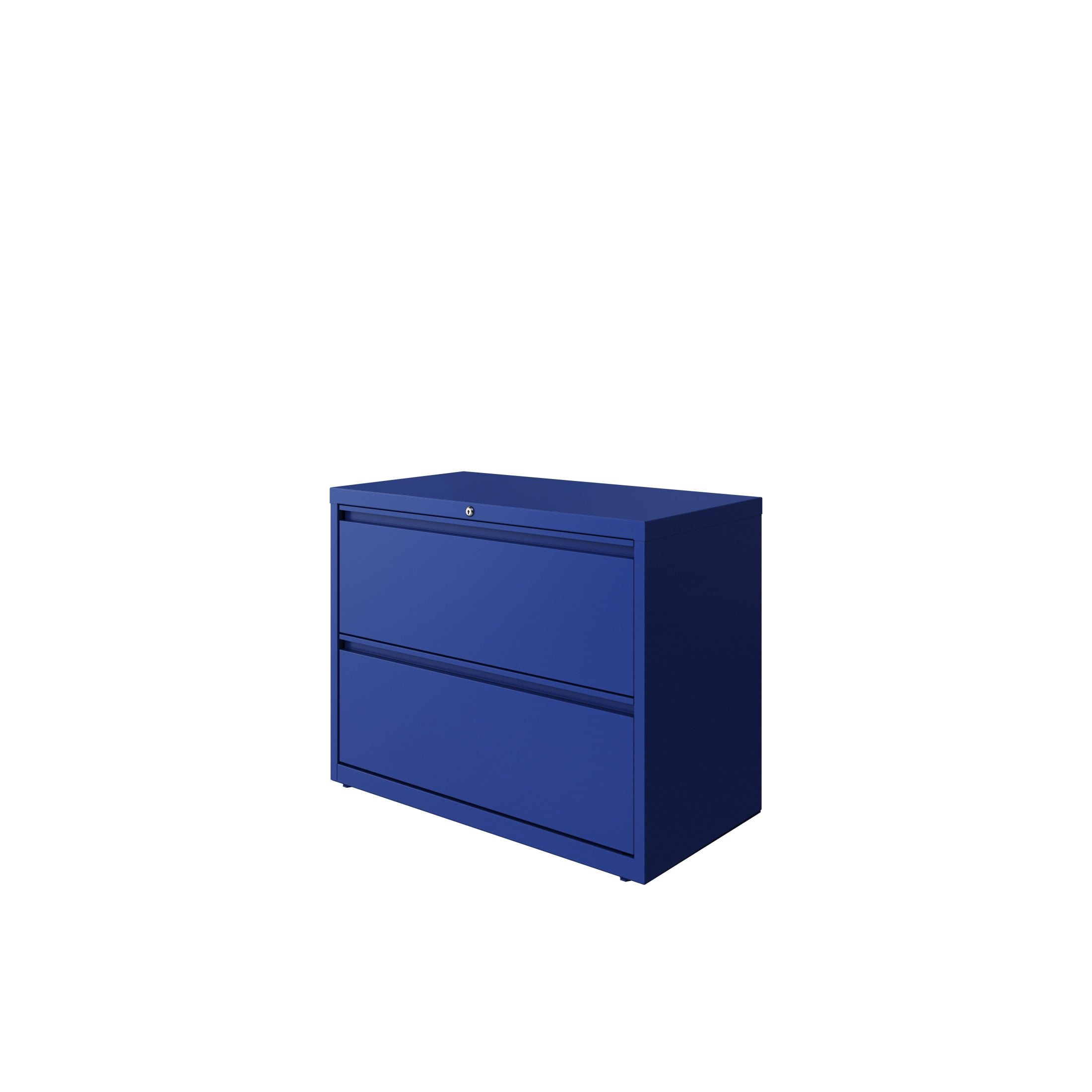 Hirsh 36 Inch Wide 2 Drawer Metal Lateral File Cabinet for Home and Office, Holds Letter, Legal and A4 Hanging Folders, Blue