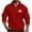Red, variant on Mens Shirts Mens Canadian Flag Graphic Pullover Fall Shirt Long Sleeve Quarter Zip Sweatshirt Men Fashion Patriotic Print Tops