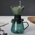 thumbnail image 5 of Glass Coffee Pot Coffee Filter Cup Soak Filter Cup Filter Paper Coffee Pot Hand Brew Coffee Appliance Filter Smart CupsmallLake Green, 5 of 5
