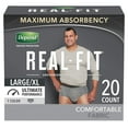 thumbnail image 4 of Depend Real Fit Disposable Underwear Male Waistband Style Large / X-Large, 50979, Maximum, 40 Ct, 4 of 9
