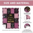 thumbnail image 6 of Mothers Day for Mom, Gifts for Mom, Mom Gifts, Mom Birthday Gifts, Birthday Gifts for Mom, Mom Gifts from Daughter Son, Christmas/Valentines Day Gifts for Mom, Mom Blanket 50\u201dx60\u201d, 6 of 6