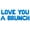 Blue, variant on Letter Balloons - LOVE YOU A BRUNCH 16" Inch Alphabet Letters Foil Mylar Balloon Baby Shower Party Banner (Gold)