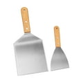 thumbnail image 2 of GROWTH TANK Griddle Accessories Kit Kitchen Gadget BBQ Spatulas for Camping Steak Baking 2 Piece, 2 of 9