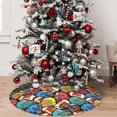thumbnail image 5 of Yiaed American Football Print Christmas Tree Skirt , Tree SkirtsTree Mat for Christmas Winter Holiday Indoor Decorations-36", 5 of 7