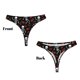 thumbnail image 3 of Fotbe Skeleton with Roses Tanga Sin Costuras para Mujer con Estampado – Panties Invisibles, Transpirables y Cómodos para Uso Diario-X-Small, 3 of 6