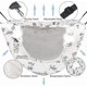thumbnail image 3 of Cat Hammock, Pet Hammock Cage For Cats Kitten Puppy Rabbits Ferrets, Hanging Pet Bed Cat Hammock (cartoon Cat), 3 of 4
