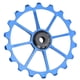 thumbnail image 3 of Rueda de polea de cambio trasero de aleación de aluminio con rodamientos de cerámica azul para MTB, 18T, 3 of 8