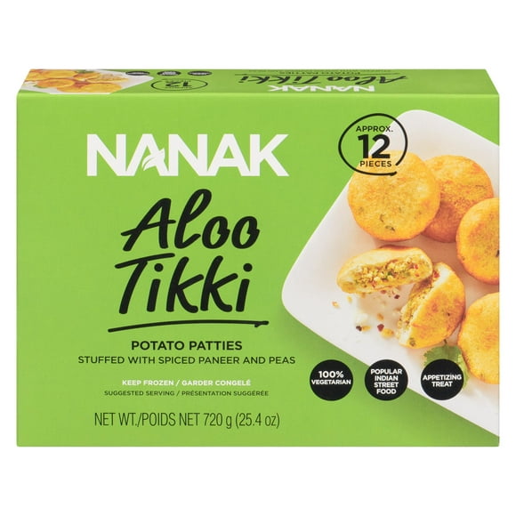 Galettes de pommes de terre « Aloo Tikki » de Nanak 720 g, 12 pièces