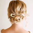 thumbnail image 2 of 4 Pcs Shaped Hair Forks Metal French Hair Pins Simple Hair Sticks for Long Short Hair Accessories for Women Girls DIY Hairstyle Tools, 2 of 5