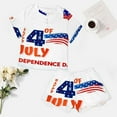 thumbnail image 4 of 4th of July Pajama Set for Women 2 Piece Sleepwear Loungewear Short Sleeve, 4 of 7