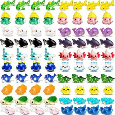 120 Pcs Resin Ocean Animal Figurines Ornaments Aquarium Ornaments