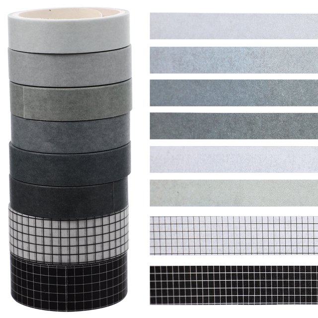8 Rouleaux de Ruban Washi Décoratif Rubans de Scrapbooking Décoratifs Bricolage Rubans Washi