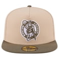 thumbnail image 2 of Men's New Era  Tan Boston Celtics Color Pack Two-Tone 59FIFTY A-Frame Fitted Hat, 2 of 5