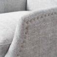 thumbnail image 6 of GDF Studio Weyland Contemporary Fabric Pushback Recliner, Set of 2, Light Gray Tweed and Dark Brown, 6 of 13