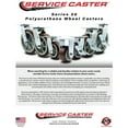 thumbnail image 7 of 5 Inch Polyurethane Caster Set with Roller Bearing 2 Swivel 2 Rigid SCC, 7 of 7