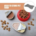 thumbnail image 4 of Phenofice Tapis d'Alimentation pour Chat Gris Tapis d'Alimentation pour Animaux en Forme d'Os à la Mode 1 Pcs, 4 of 7